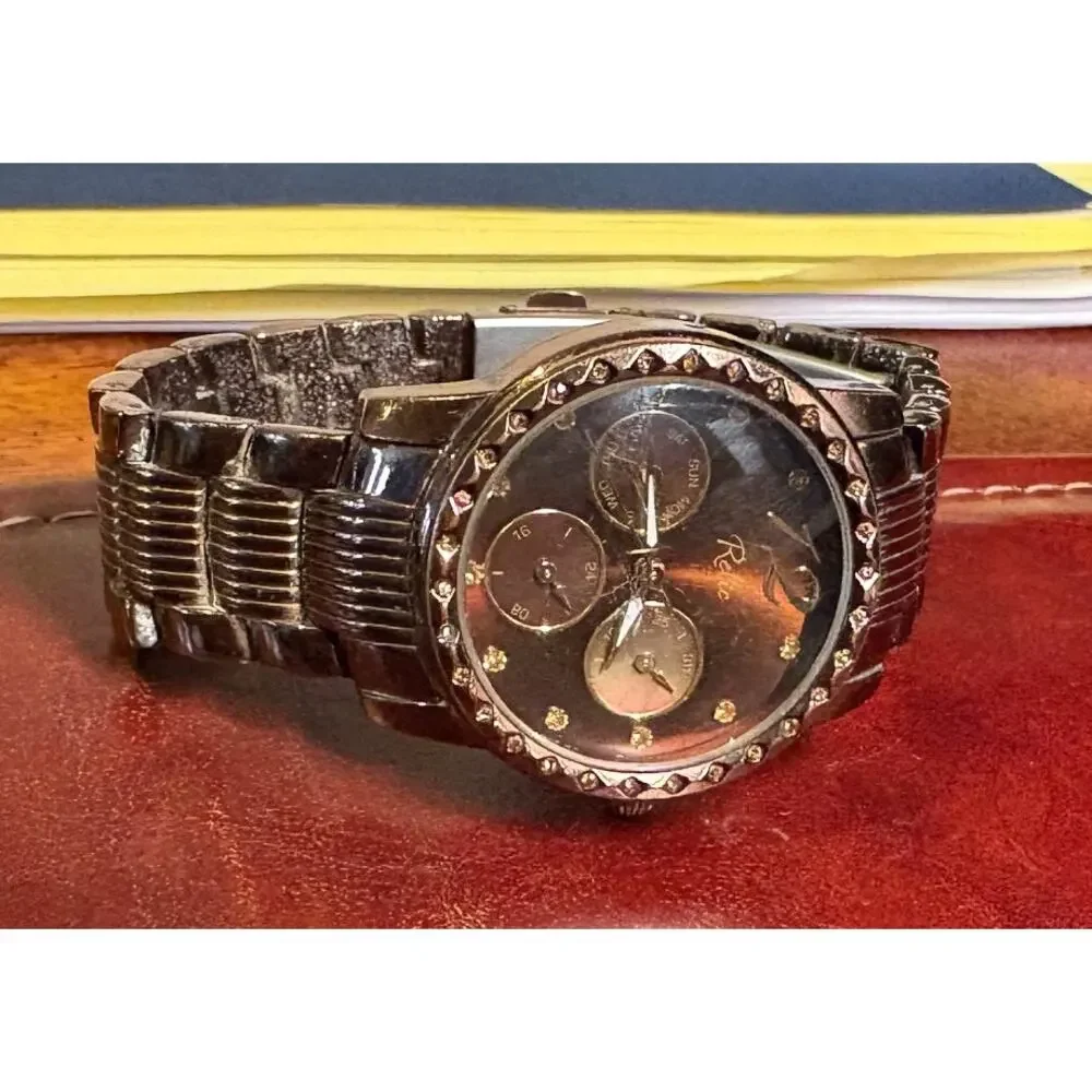 Women's 33mm Bronze Tone Relic Watch, Multifuncion Style, Water Resistant